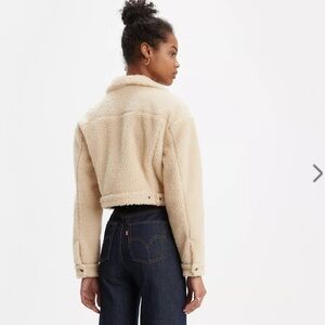 CROPPED SHERPA TRUCKER JACKET